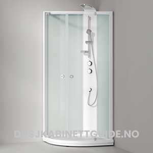 Dusjkabinett med svingdører